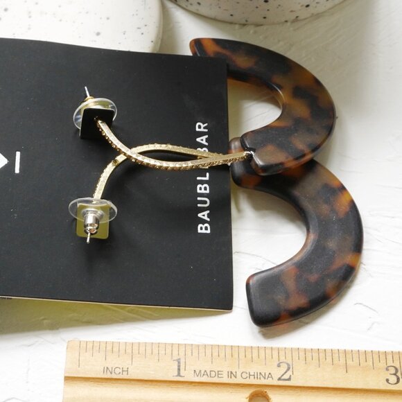 BaubleBar Resin Hoop Earrings - Picture 2 of 2